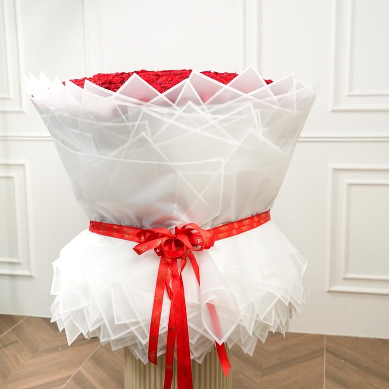 301 Red Roses Grand Luxury Mono Bouquet-A1578 - Image 4