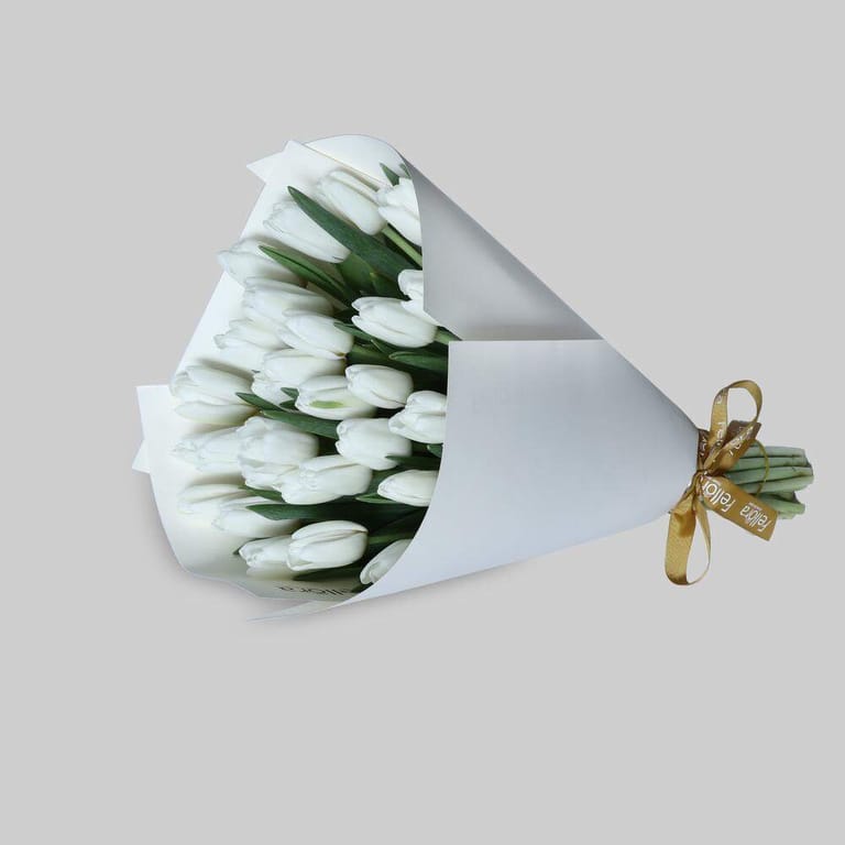 31 White Tulips Elegant Bouquet-A1600 - Image 2