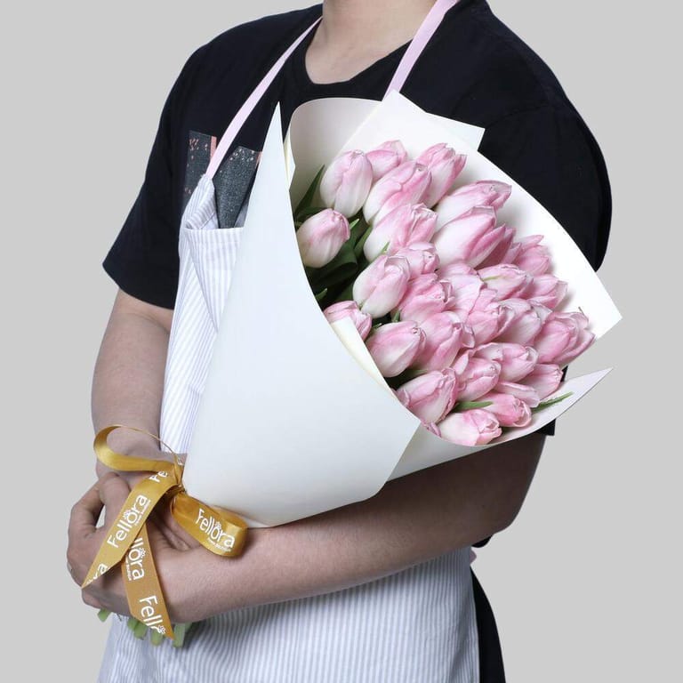 31 Pink Tulips Elegant Bouquet-A1601 - Image 2