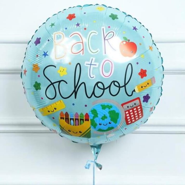 Back To School Supplies Theme Helium Foil Balloon-A1826 - Image 1