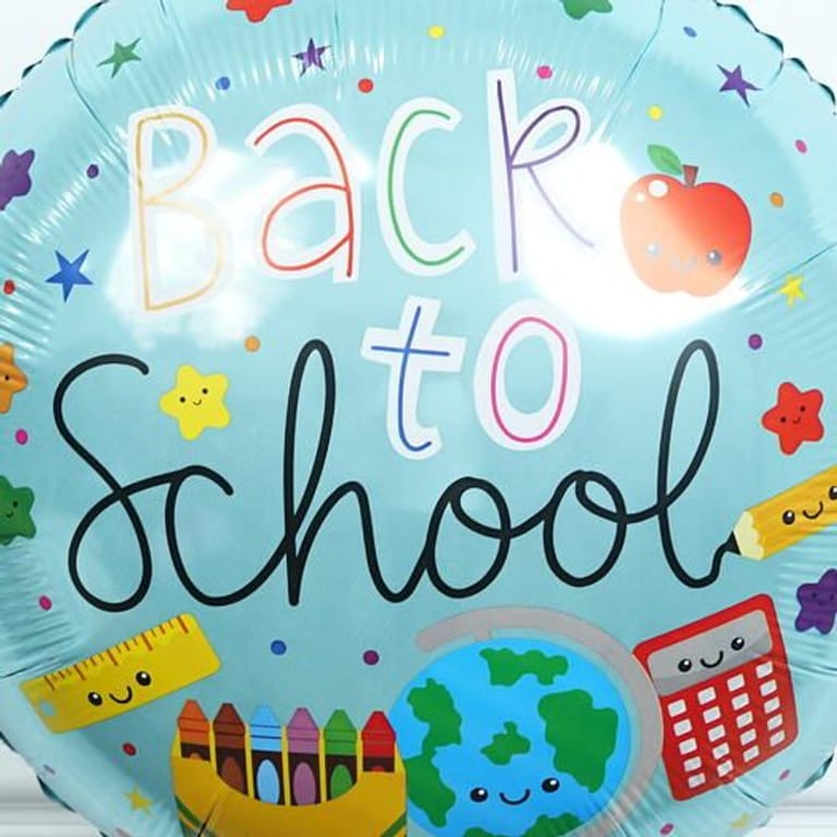 Back To School Supplies Theme Helium Foil Balloon-A1826 - Image 2