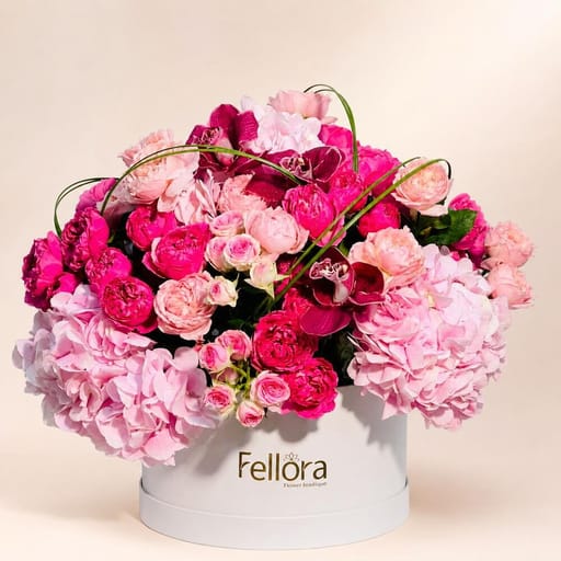Pink Luxury Flower Box-A48