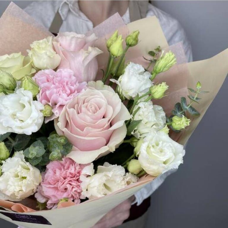 Mixed Pastel Flowers Bouquet-A93 - Image 2