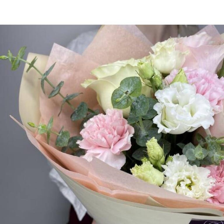 Mixed Pastel Flowers Bouquet-A93 - Image 3