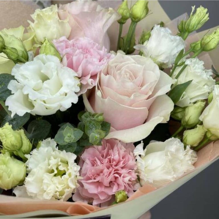 Mixed Pastel Flowers Bouquet-A93 - Image 4