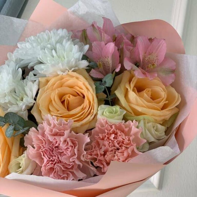 Warm Sunset Mixed Pastel Bouquet-A118 - Image 2