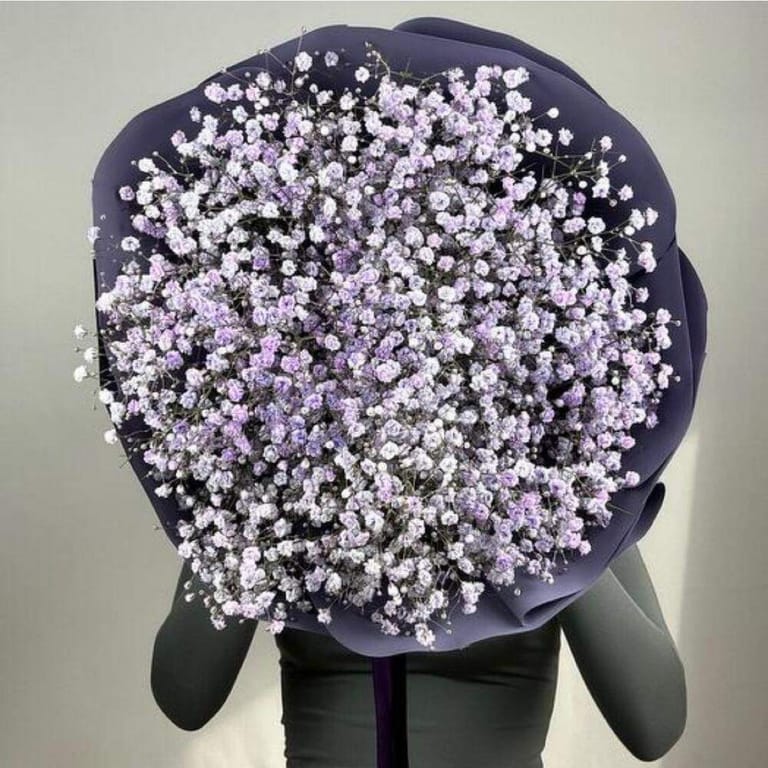Purple Baby s Breath Bouquet-A194 - Image 3