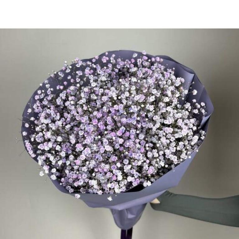 Purple Baby s Breath Bouquet-A194 - Image 4