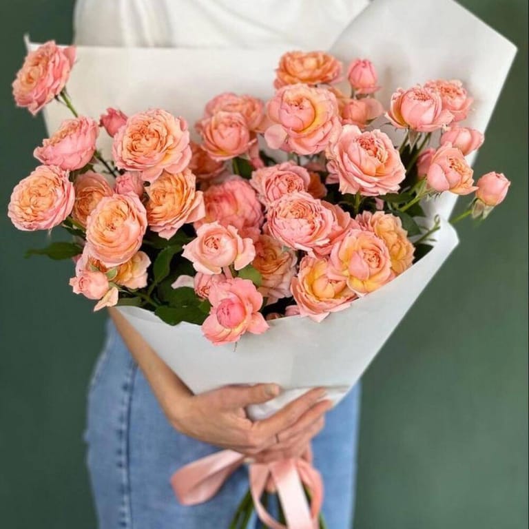 Julietta Peony Roses Mono Bouquet-A281 - Image 1