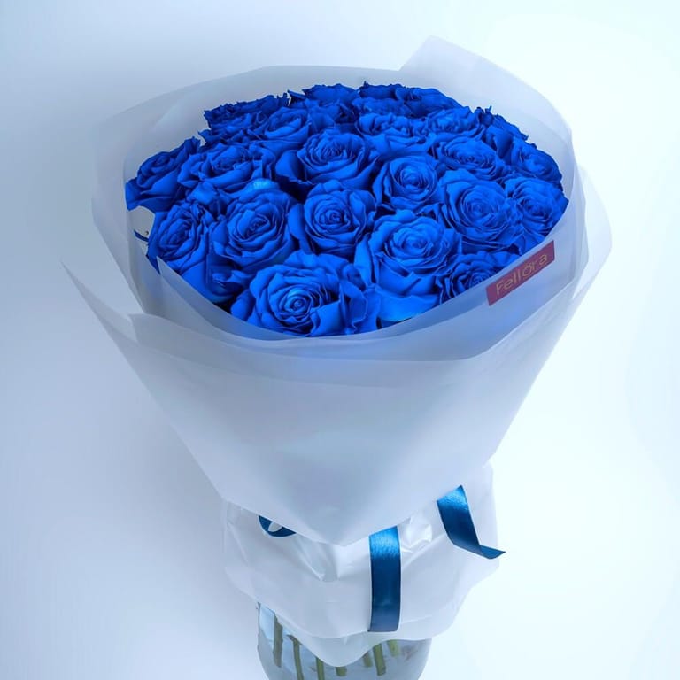 Luxury Blue Roses Bouquet-A395 - Image 3
