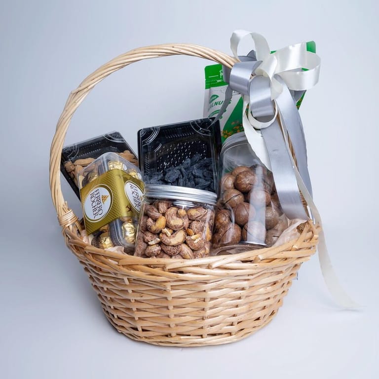 Premium Dry Fruits And Ferrero Rocher Gift Basket-A402 - Image 3