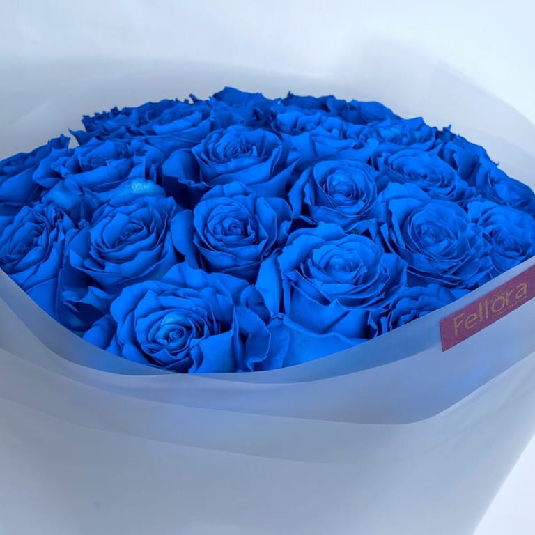 Luxury Blue Roses Bouquet-A395 - Image 4