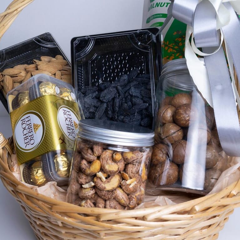 Premium Dry Fruits And Ferrero Rocher Gift Basket-A402 - Image 4