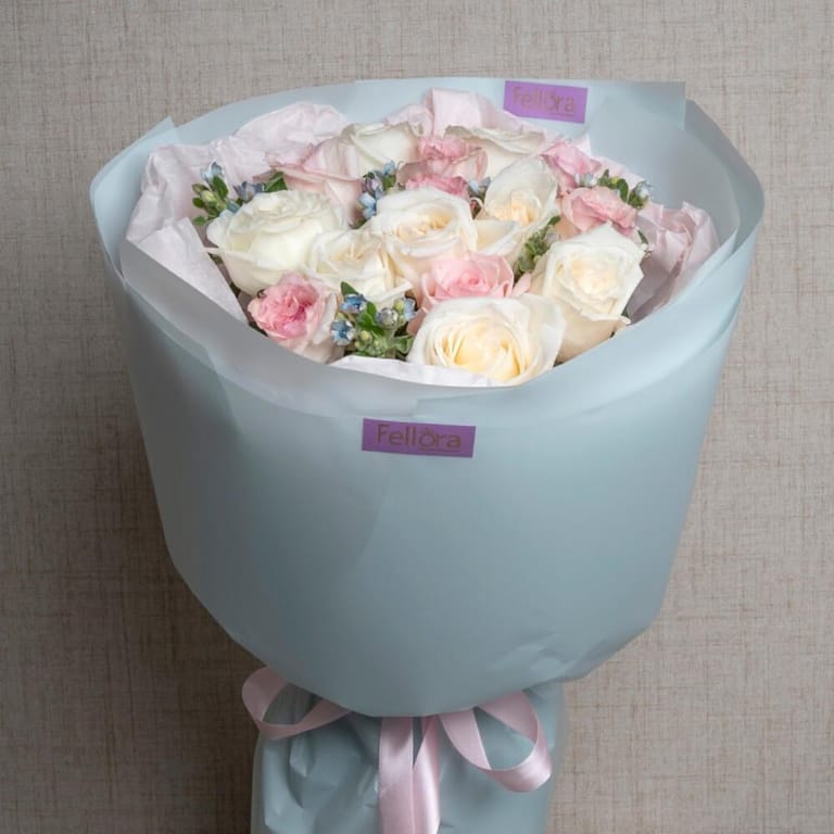 Scented Pink And White Ohara Bouquet-A512 - Image 3