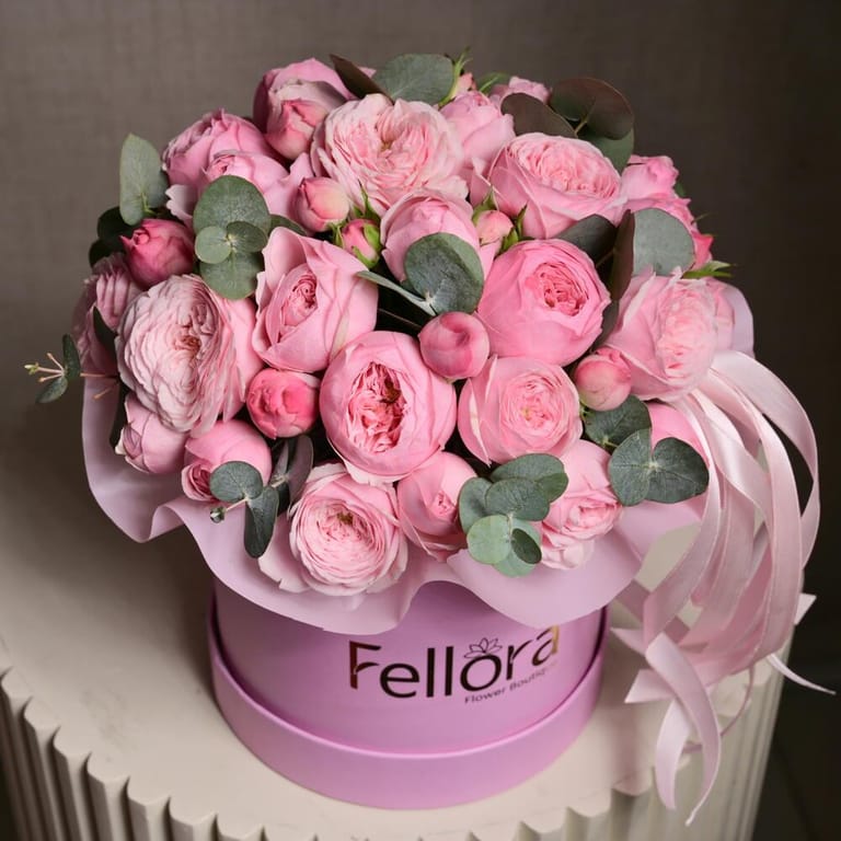 Mansfield Pink Peony Roses Box-A513 - Image 3