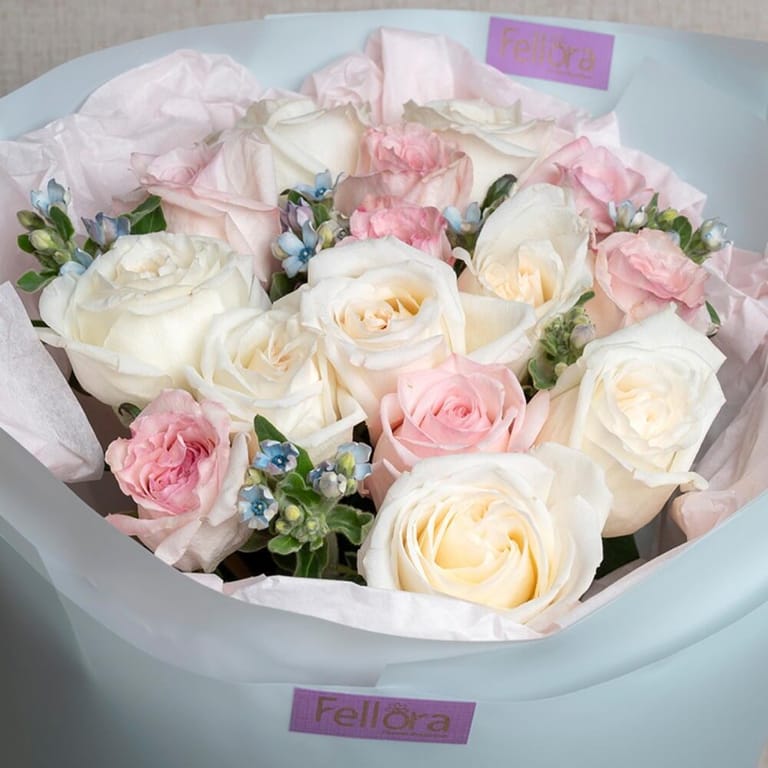 Scented Pink And White Ohara Bouquet-A512 - Image 4