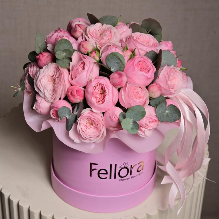 Mansfield Pink Peony Roses Box-A513 - Image 4