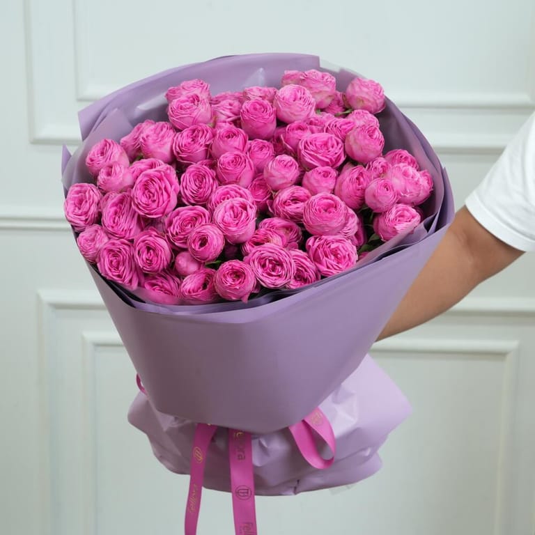 Peony Roses Giselle Bouquet-A695 - Image 3