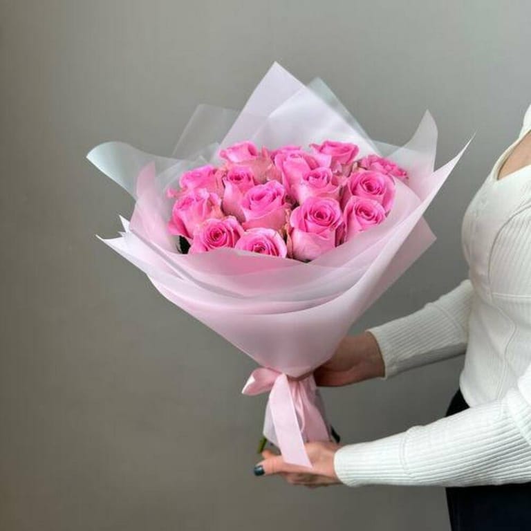 Pink Roses Bouquet-A700 - Image 2