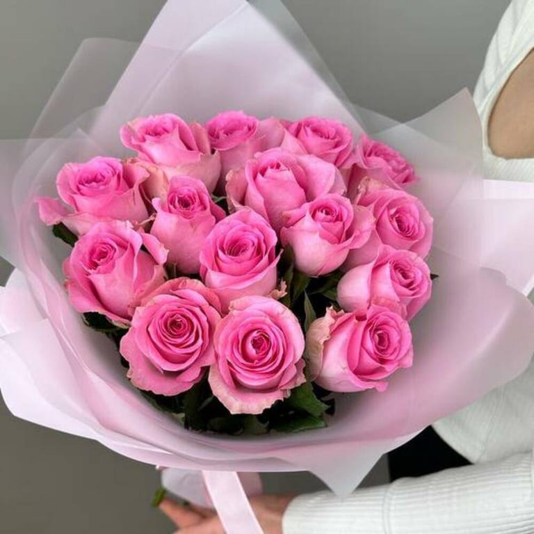 Pink Roses Bouquet-A700 - Image 3