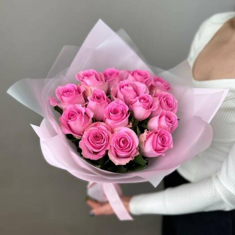 Pink Roses Bouquet-A700 - Image 5