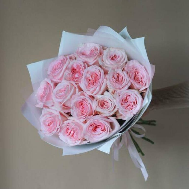 Scented Pink OHara Roses Luxury Bouquet-A735 - Image 4