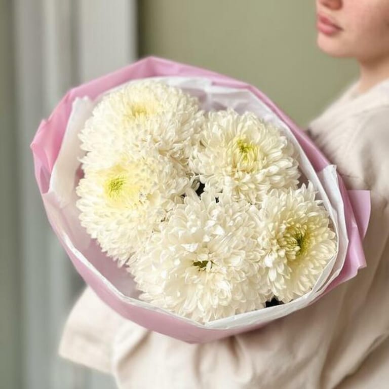 White Chrysanthemum Magnum Bouquet-A797 - Image 1