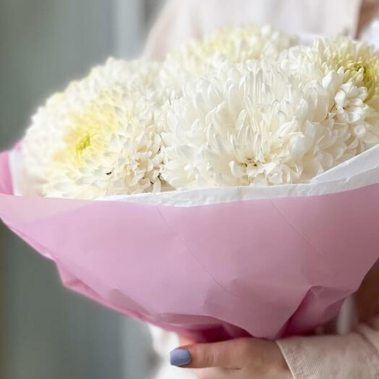White Chrysanthemum Magnum Bouquet-A797 - Image 6