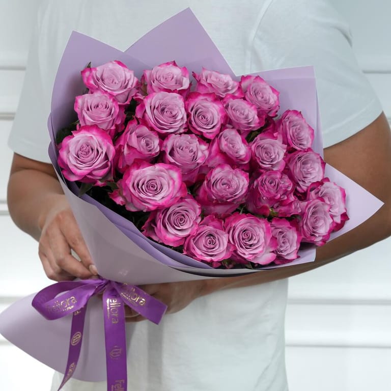 Deep Purple Rose Bouquet-A939 - Image 1