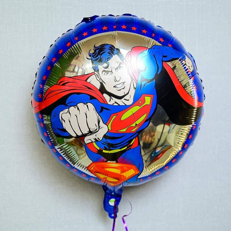 Flying Superman Superhero Helium Foil Balloon-A958 - Image 1
