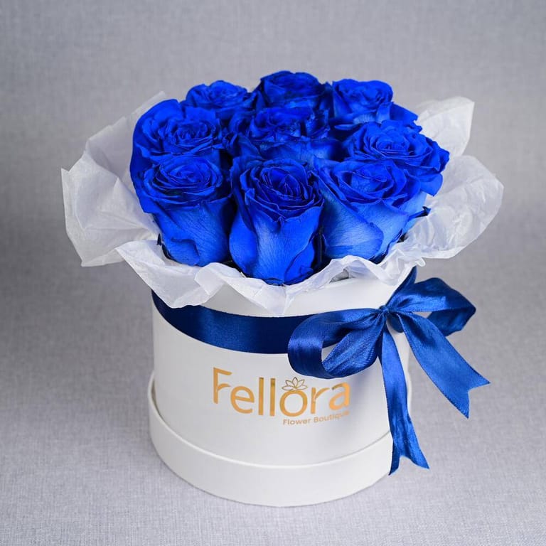 Royal Blue Roses Flower Box-A941 - Image 3