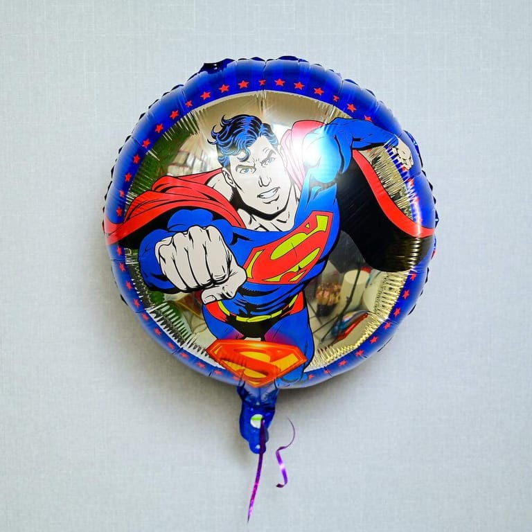 Flying Superman Superhero Helium Foil Balloon-A958 - Image 2