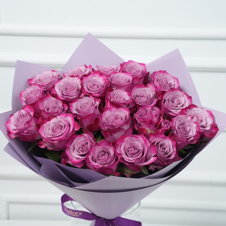 Deep Purple Rose Bouquet-A939 - Image 5