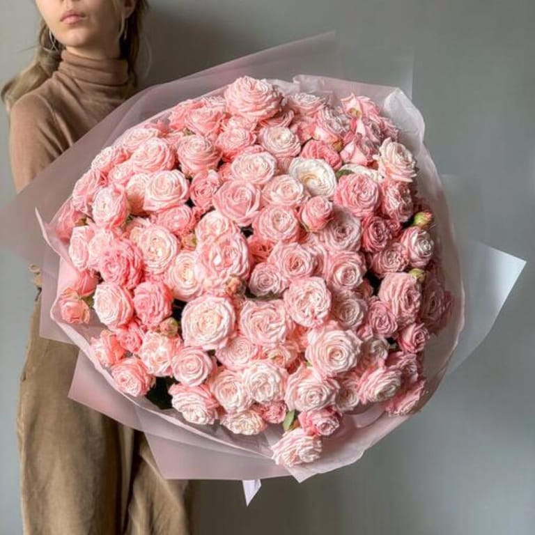 Pink Bombastic Spray Roses Grand Luxury Bouquet-A1115 - Image 1
