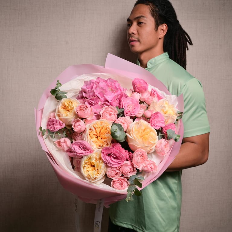 Mansfield Peony Roses Cream Expression Roses-A1146 - Image 2