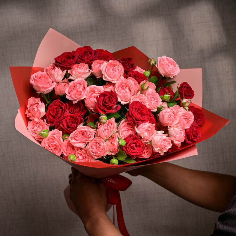 Gentle Trendsetter And Red Trendsetter Luxury Bouquet-A1183 - Image 2