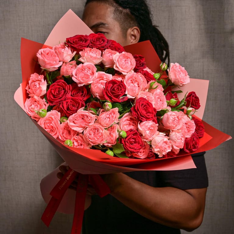 Gentle Trendsetter And Red Trendsetter Luxury Bouquet-A1183 - Image 3