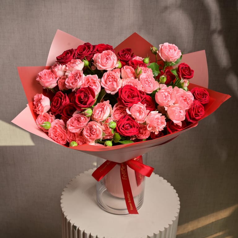 Gentle Trendsetter And Red Trendsetter Luxury Bouquet-A1183 - Image 4