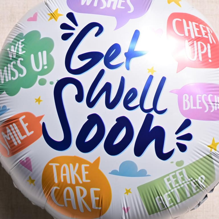Get Well Soon Best Wishes Helium Foil Balloon-A1246 - Image 2