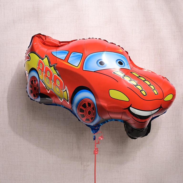 Red Racing Car Helium Foil Balloon-A1276 - Image 1