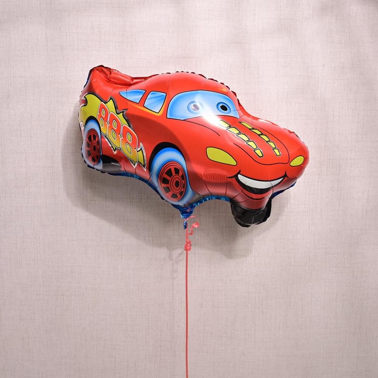 Red Racing Car Helium Foil Balloon-A1276 - Image 2