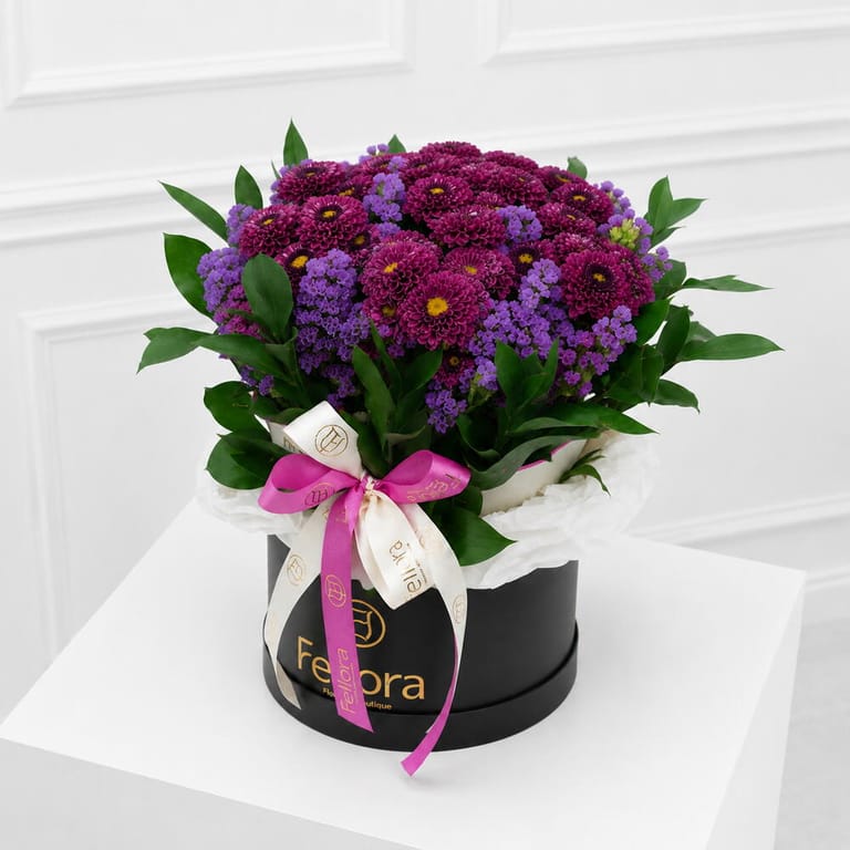 Purple Chrysanthemum Flower Box-A1703 - Image 3