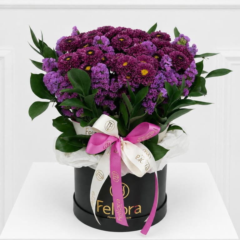 Purple Chrysanthemum Flower Box-A1703 - Image 6