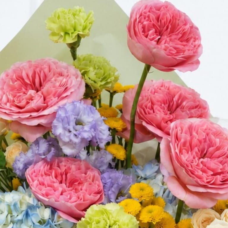 Ecuador Roses And Colourful Garden Blooms Bouquet-A1748 - Image 5