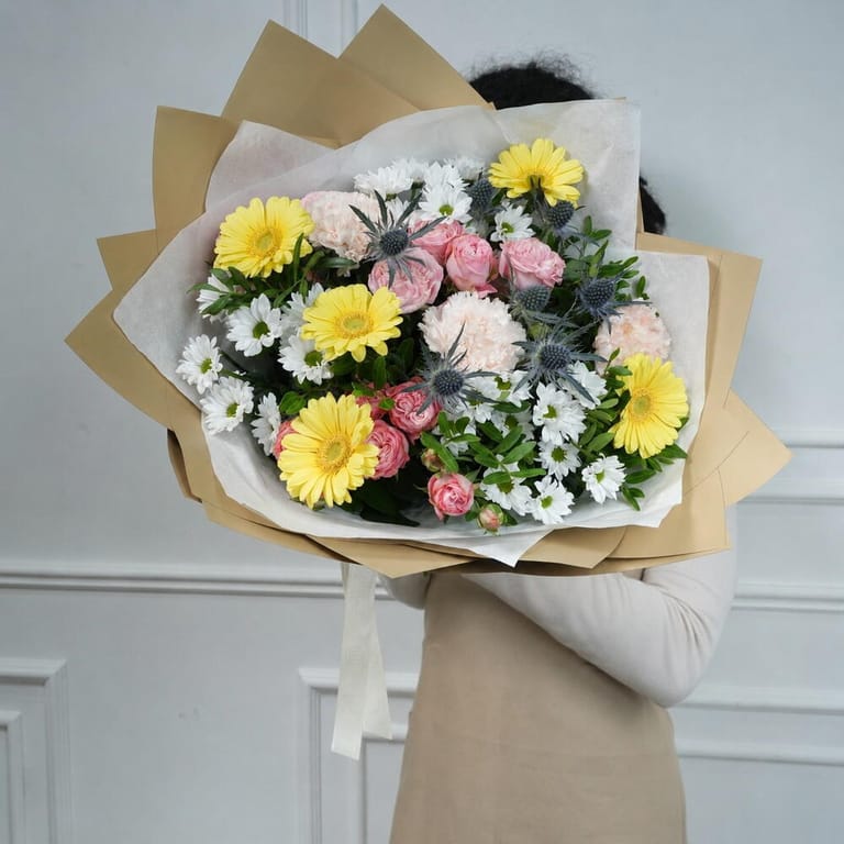 Gerbera And Bombastic Pink Bouquet-A1763 - Image 3