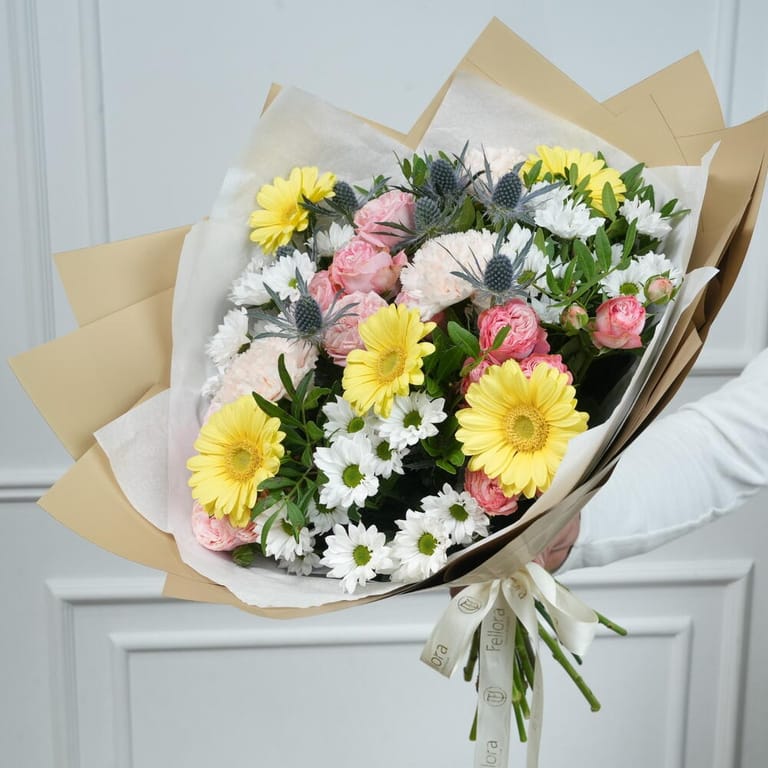Gerbera And Bombastic Pink Bouquet-A1763 - Image 4