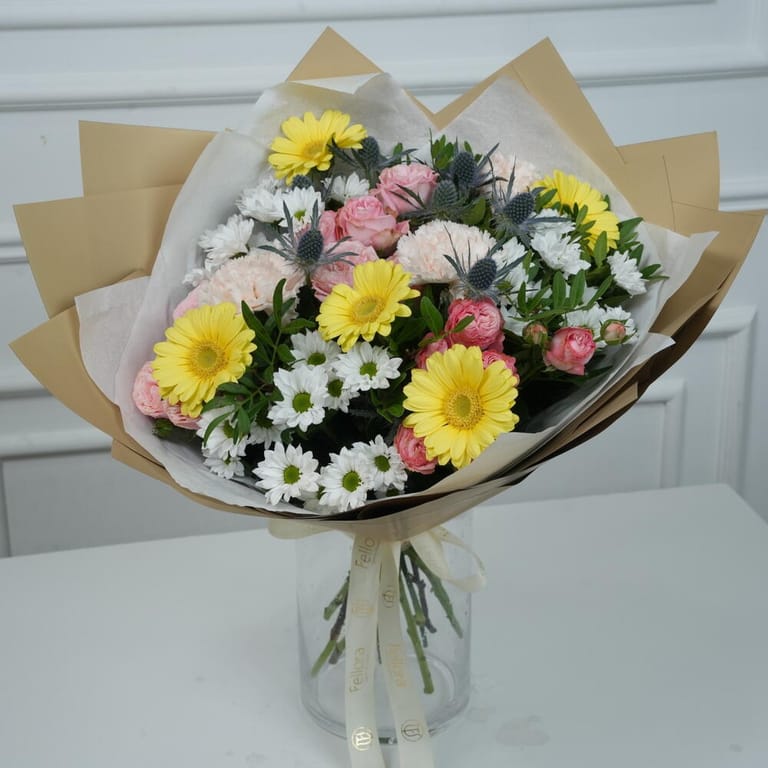 Gerbera And Bombastic Pink Bouquet-A1763 - Image 5