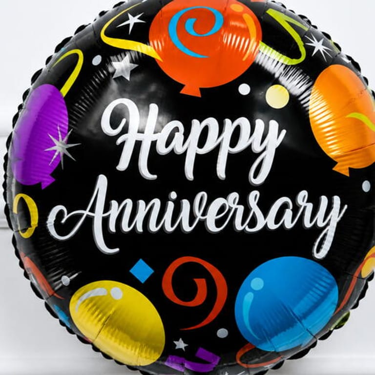 Happy Anniversary Celebration Helium Foil Balloon-A1813 - Image 2