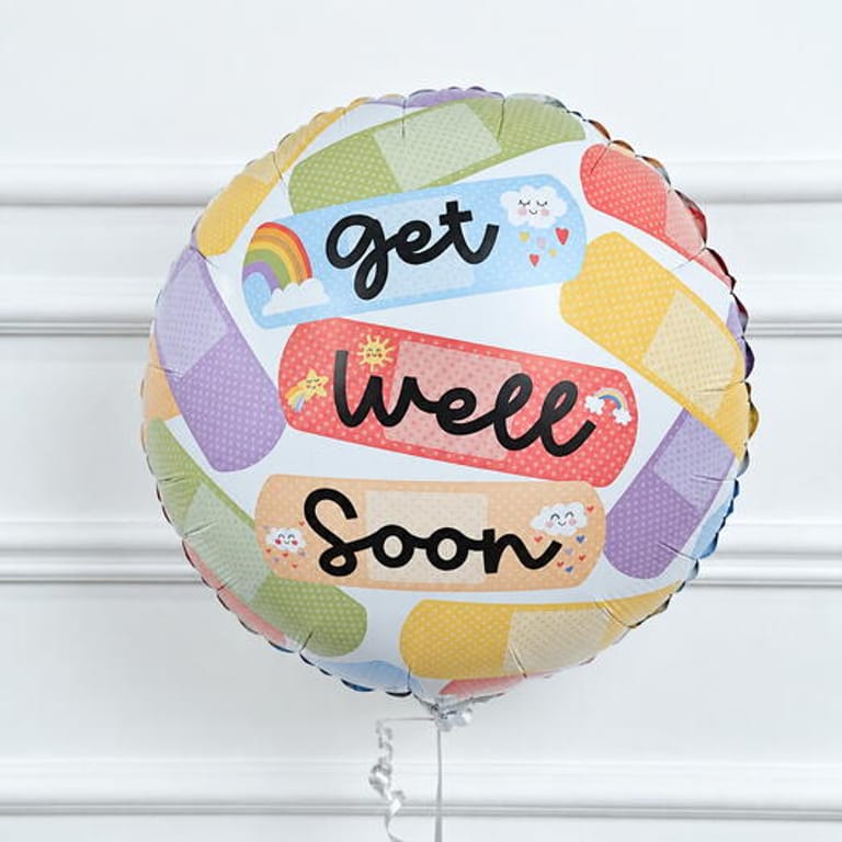 Colourful Bandage Get Well Soon Helium Foil Balloon-A1816 - Image 1