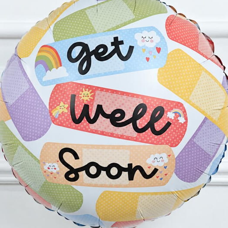 Colourful Bandage Get Well Soon Helium Foil Balloon-A1816 - Image 2